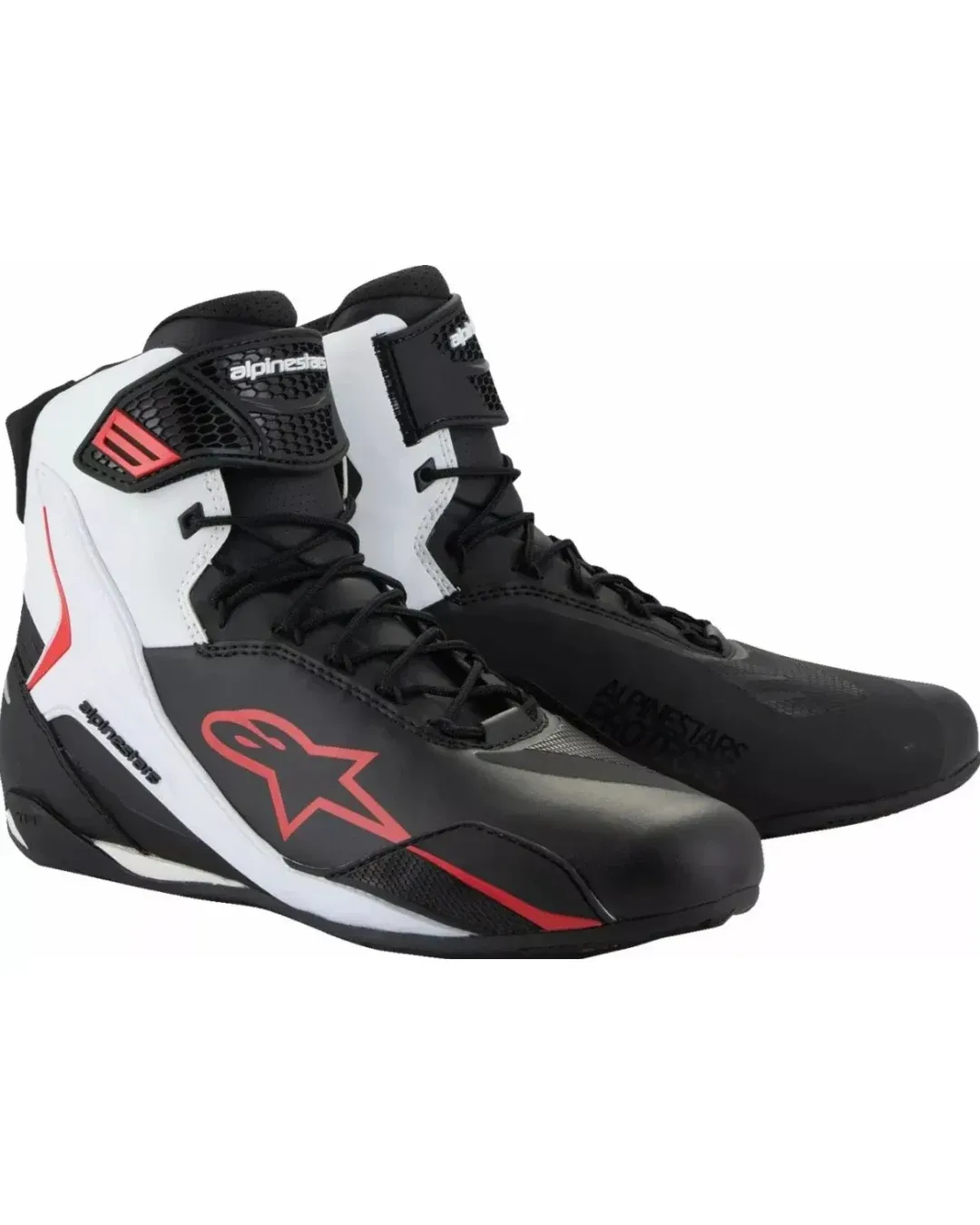 Мото боти ALPINESTARS FASTER-4 BLK/WHT/RD