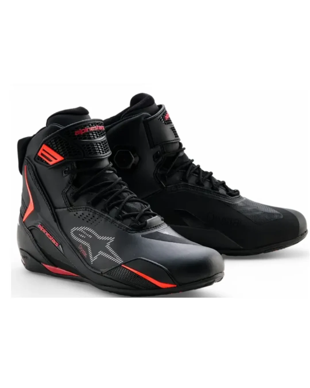 Мото боти ALPINESTARS FASTER-4 DS BLACK/RIO RED/FLUO
