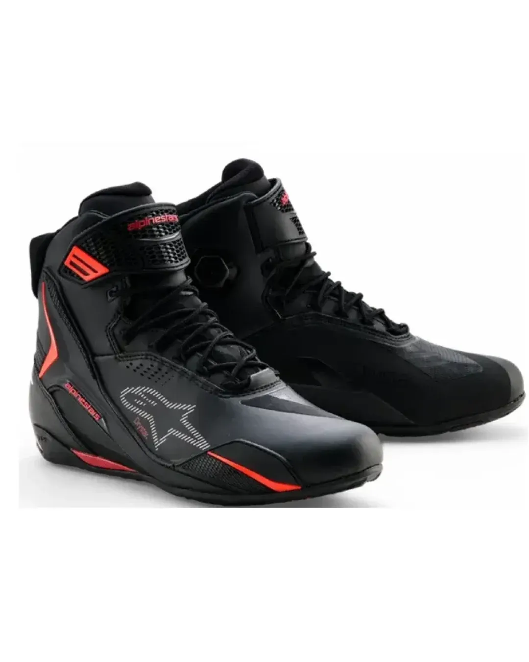 Мото боти ALPINESTARS FASTER-4 DS BLACK/RIO RED/FLUO