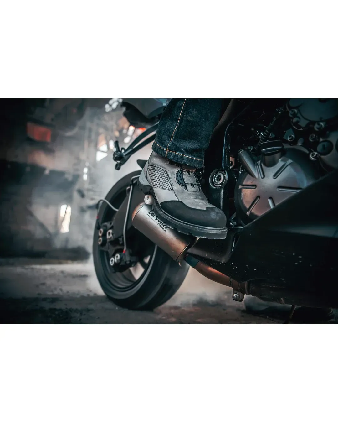Мото боти ICON STORMHAWK GRAY