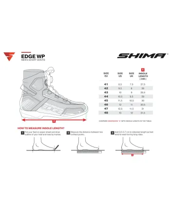Мото боти SHIMA EDGE WP BLACK