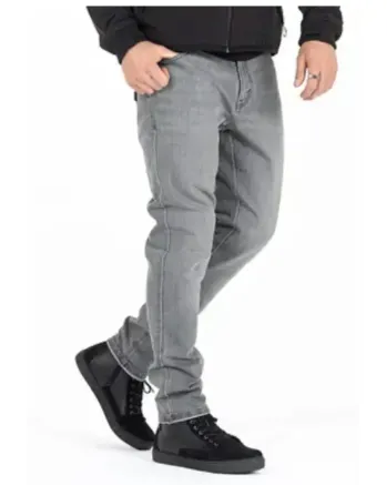 Мото дънки JOHN DOE PIONEER MONO LIGHT GRAY - LONG