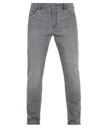 Мото дънки JOHN DOE PIONEER MONO LIGHT GRAY - LONG