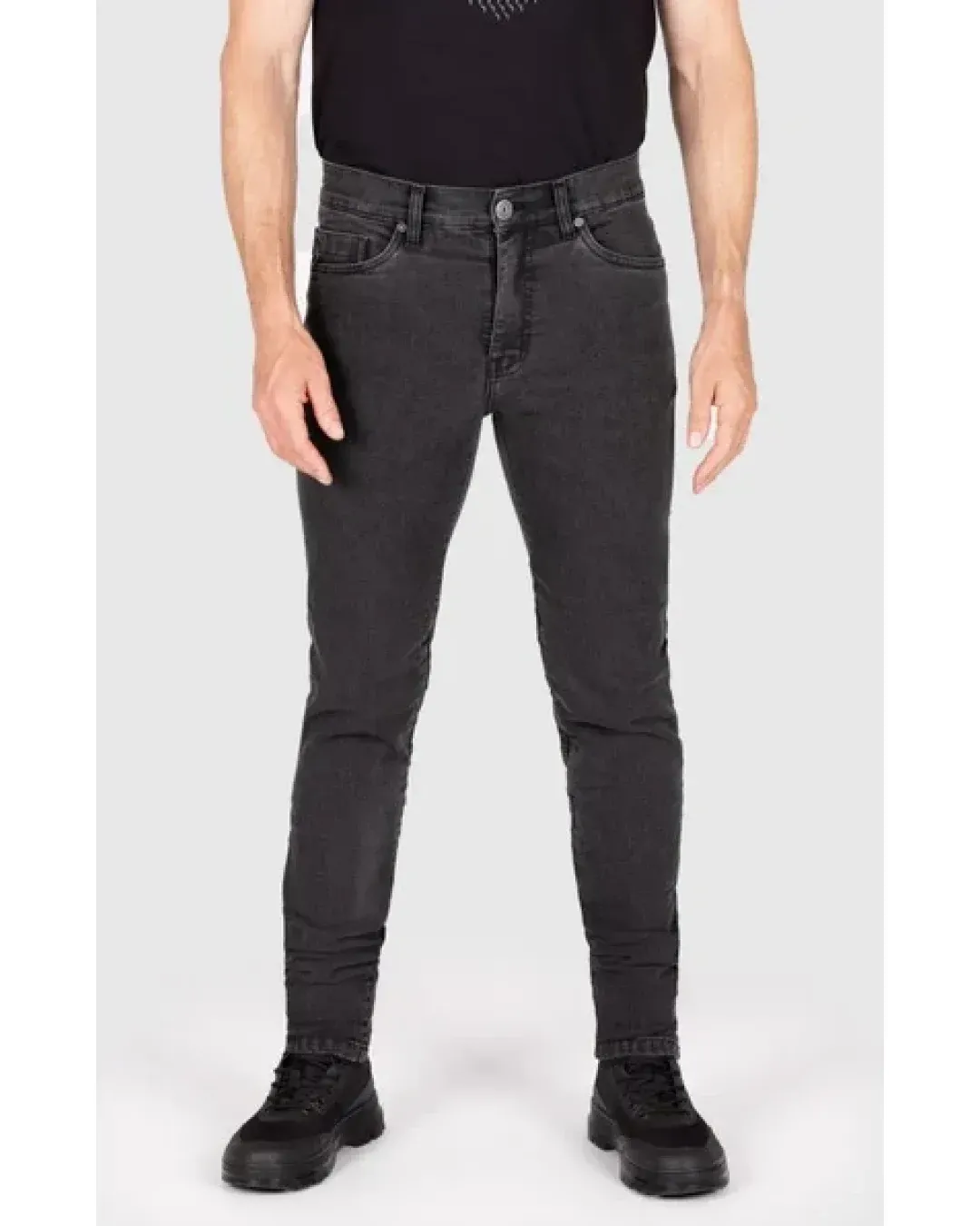 Мото дънки KNOX Colton Slim - Supersoft Charcoal - short