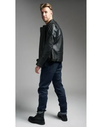 Мото дънки PANDO MOTO ARNIE SLIM BLUE - Armalith® - LONG