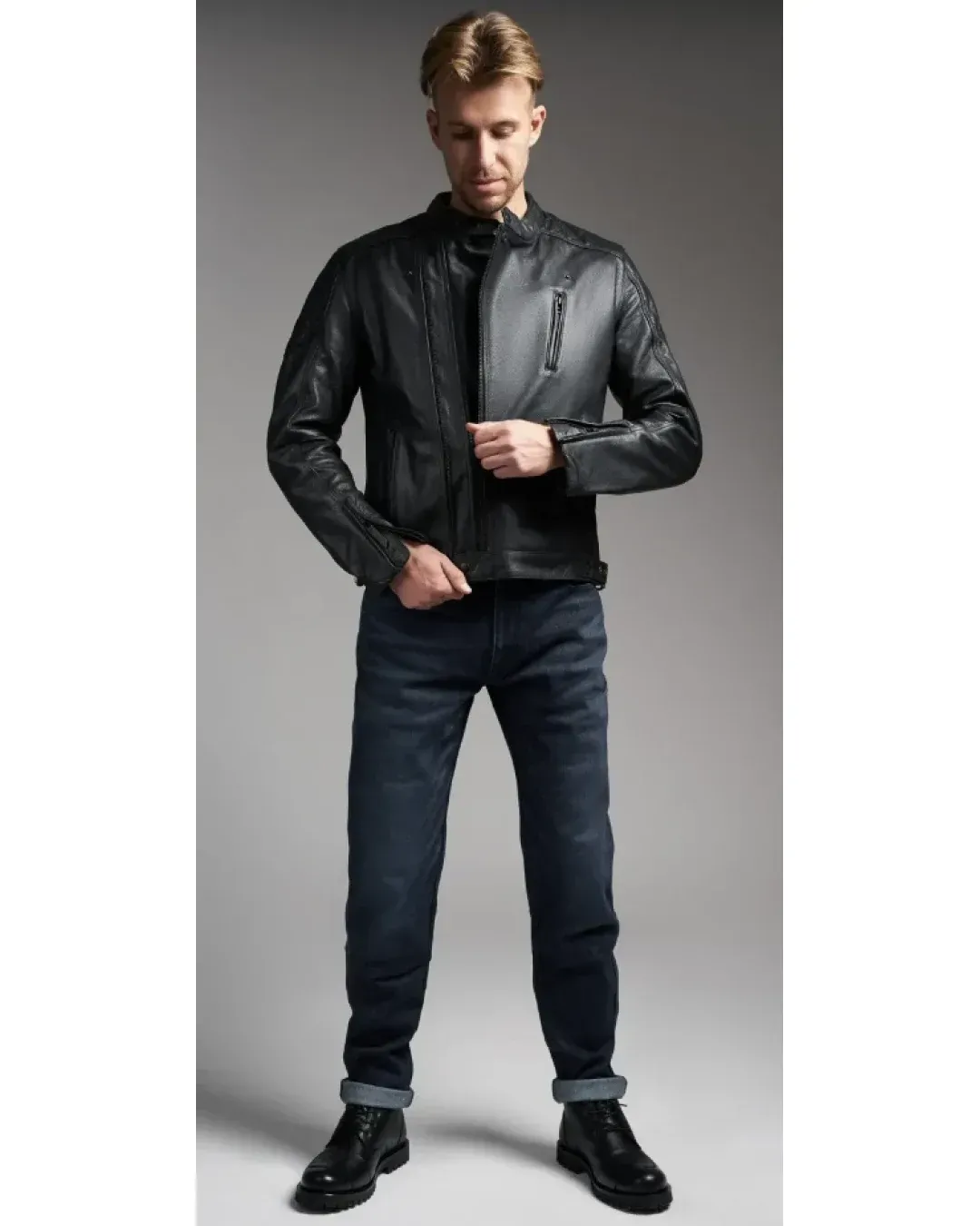 Мото дънки PANDO MOTO ARNIE SLIM BLUE - Armalith® - SHORT