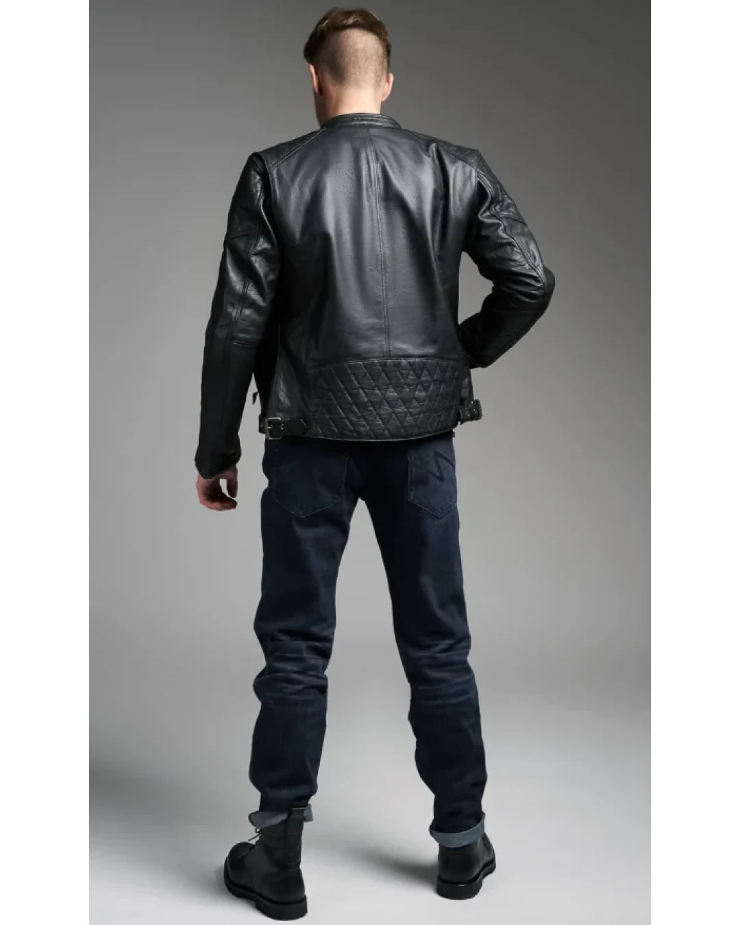 Мото дънки PANDO MOTO ARNIE SLIM BLUE - Armalith® - SHORT