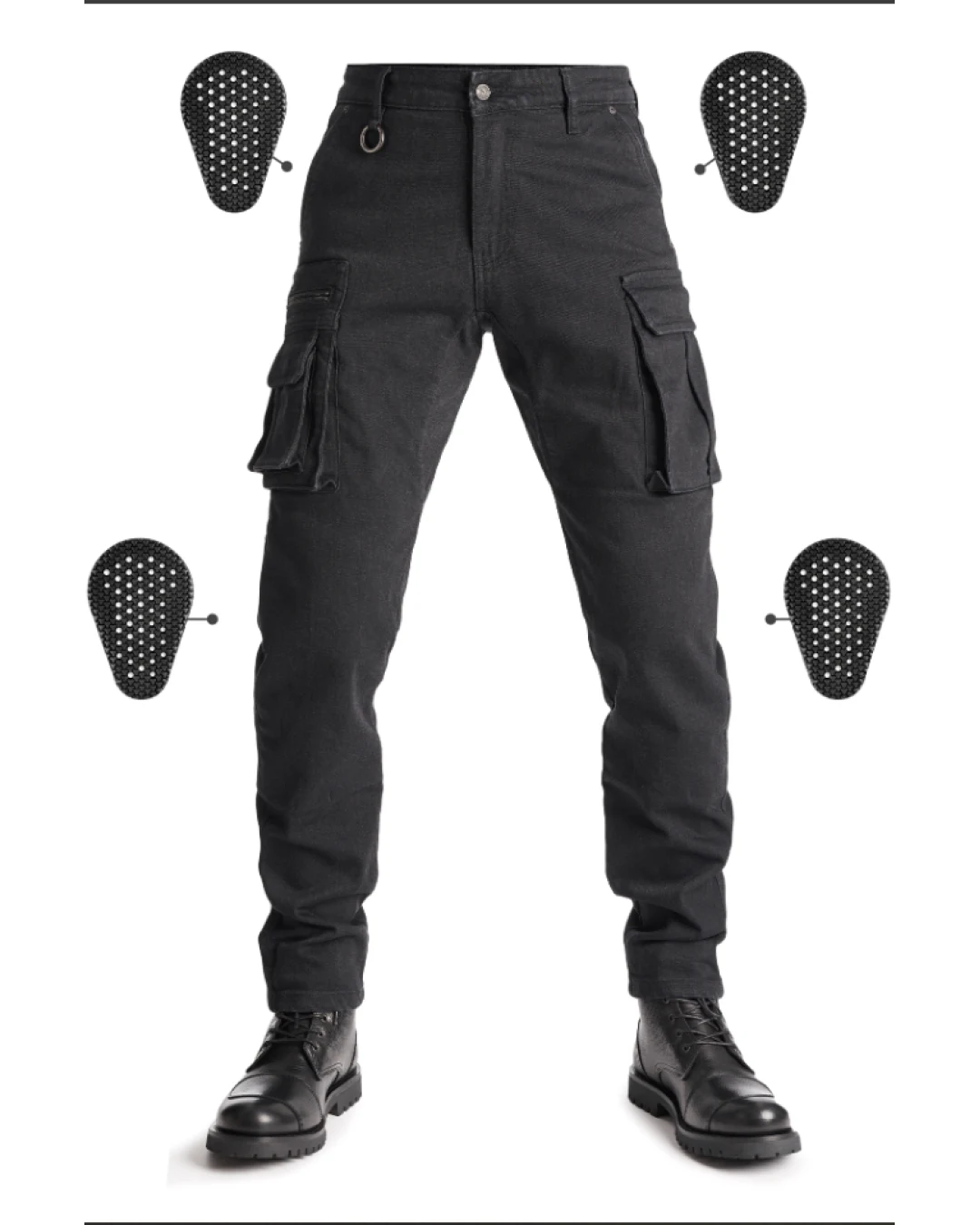 Мото дънки PANDO MOTO Desert Cargo Black Cordura®