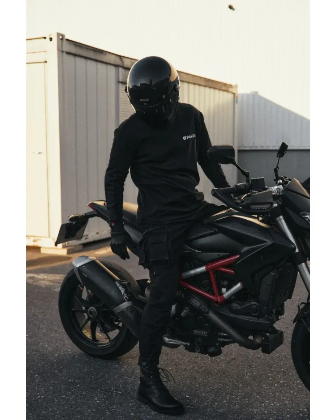 Мото дънки PANDO MOTO Desert Cargo Black Cordura® - SUPER LONG