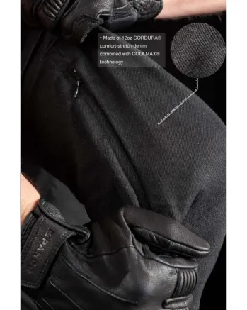 Мото дънки PANDO MOTO Desert Cargo Black Cordura® - SUPER LONG