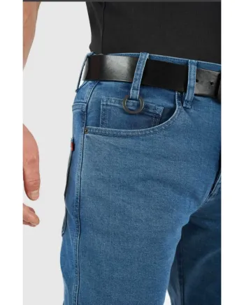 Мото дънки PANDO MOTO JAMES REGULAR BLUE - CORDURA®