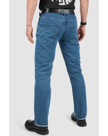 Мото дънки PANDO MOTO JAMES REGULAR BLUE - CORDURA®