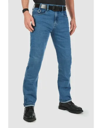 Мото дънки PANDO MOTO JAMES REGULAR BLUE - CORDURA®