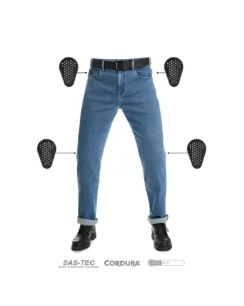 Мото дънки PANDO MOTO JAMES REGULAR BLUE - CORDURA® - SUPER LONG
