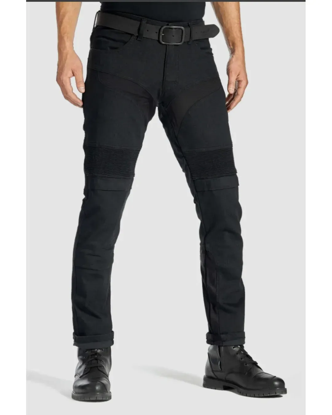 Мото дънки PANDO MOTO KARLDO SLIM BLACK - Men Slim-Fit Cordura®