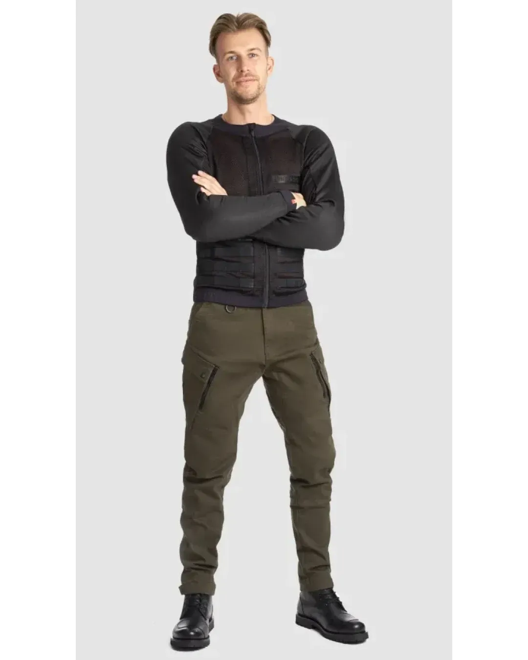Мото дънки PANDO MOTO MARK KEV 02 - Chino Style Cordura® -SHORT