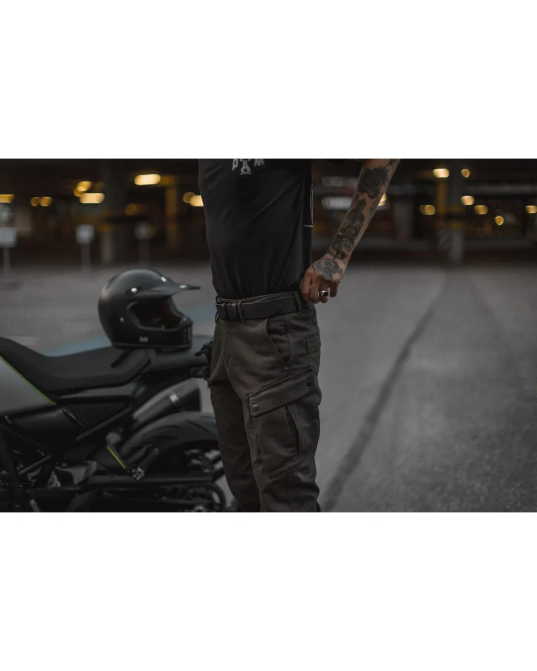 Мото дънки PANDO MOTO MARK KEV 02 - Chino Style Cordura® -SHORT
