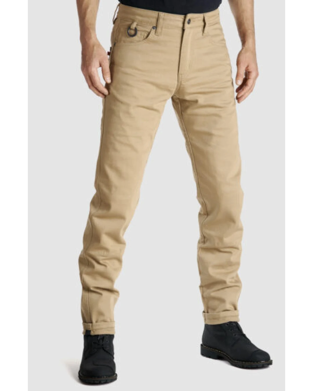 Мото дънки PANDO MOTO ROBBY BEIGE - Slim-fit Cordura®