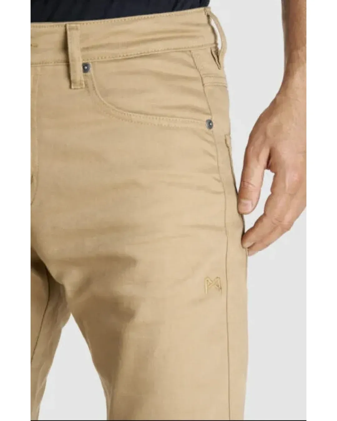 Мото дънки PANDO MOTO ROBBY BEIGE - Slim-fit Cordura® - LONG