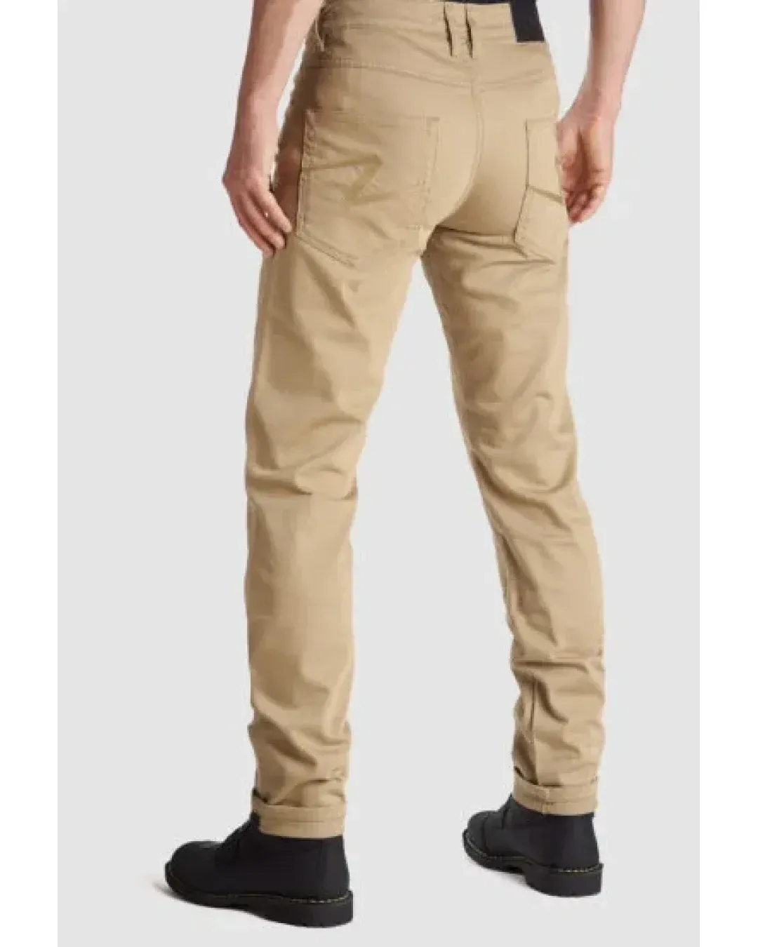 Мото дънки PANDO MOTO ROBBY BEIGE - Slim-fit Cordura® - LONG