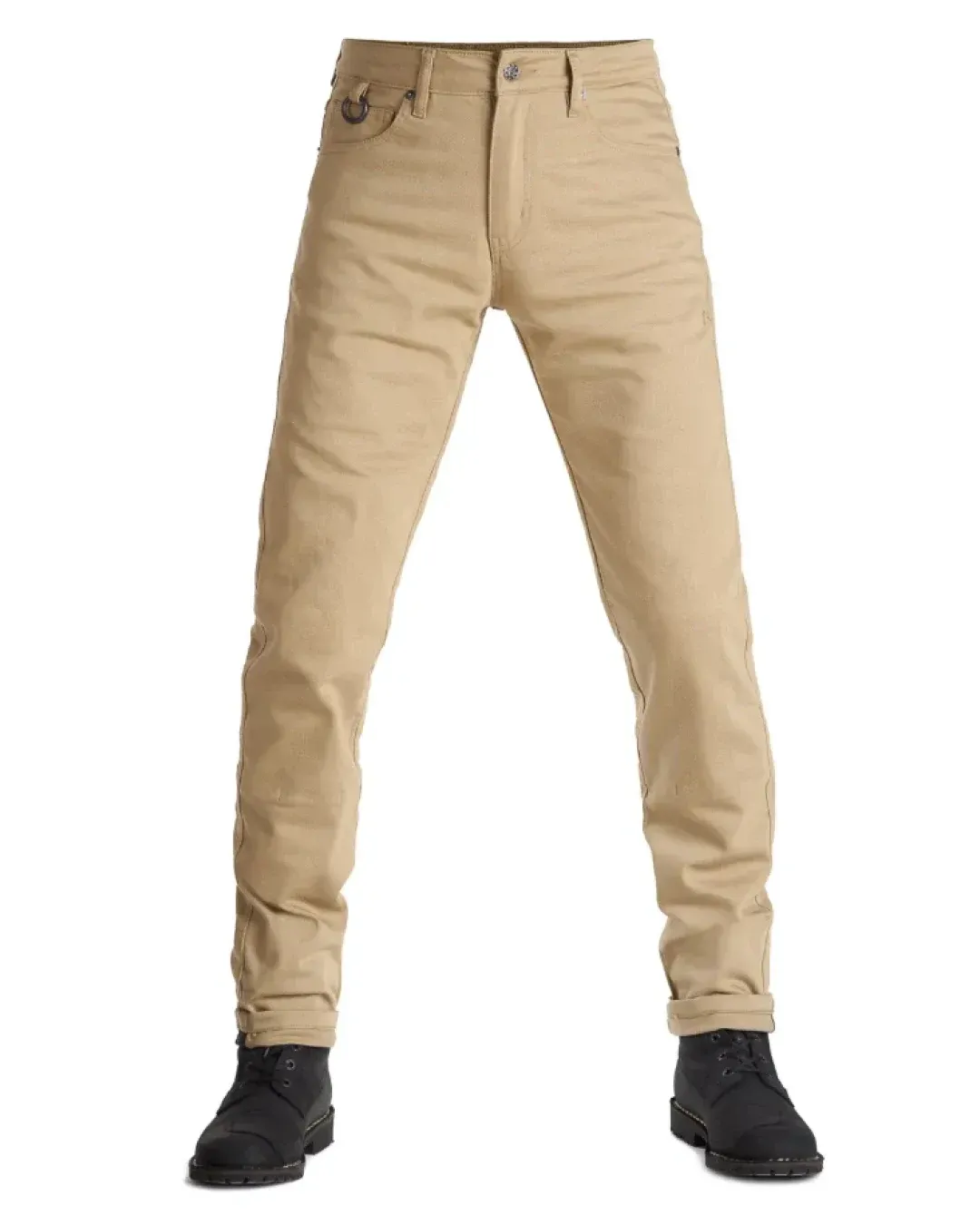 Мото дънки PANDO MOTO ROBBY BEIGE - Slim-fit Cordura® - LONG