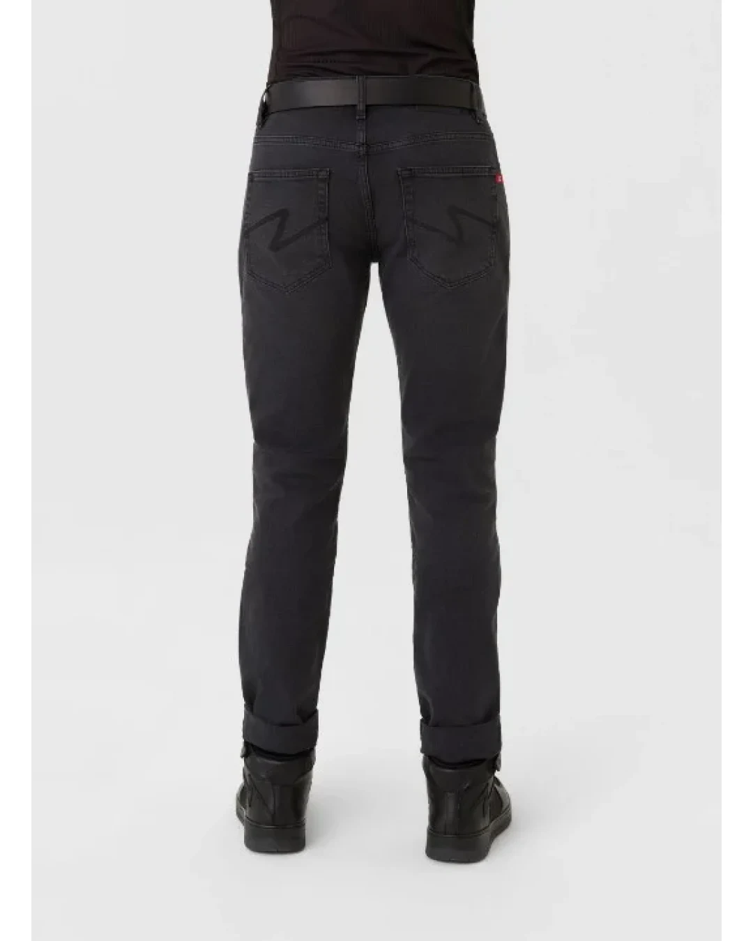 Мото дънки PANDO MOTO ROBBY BLACK LONG- Slim-fit Cordura®