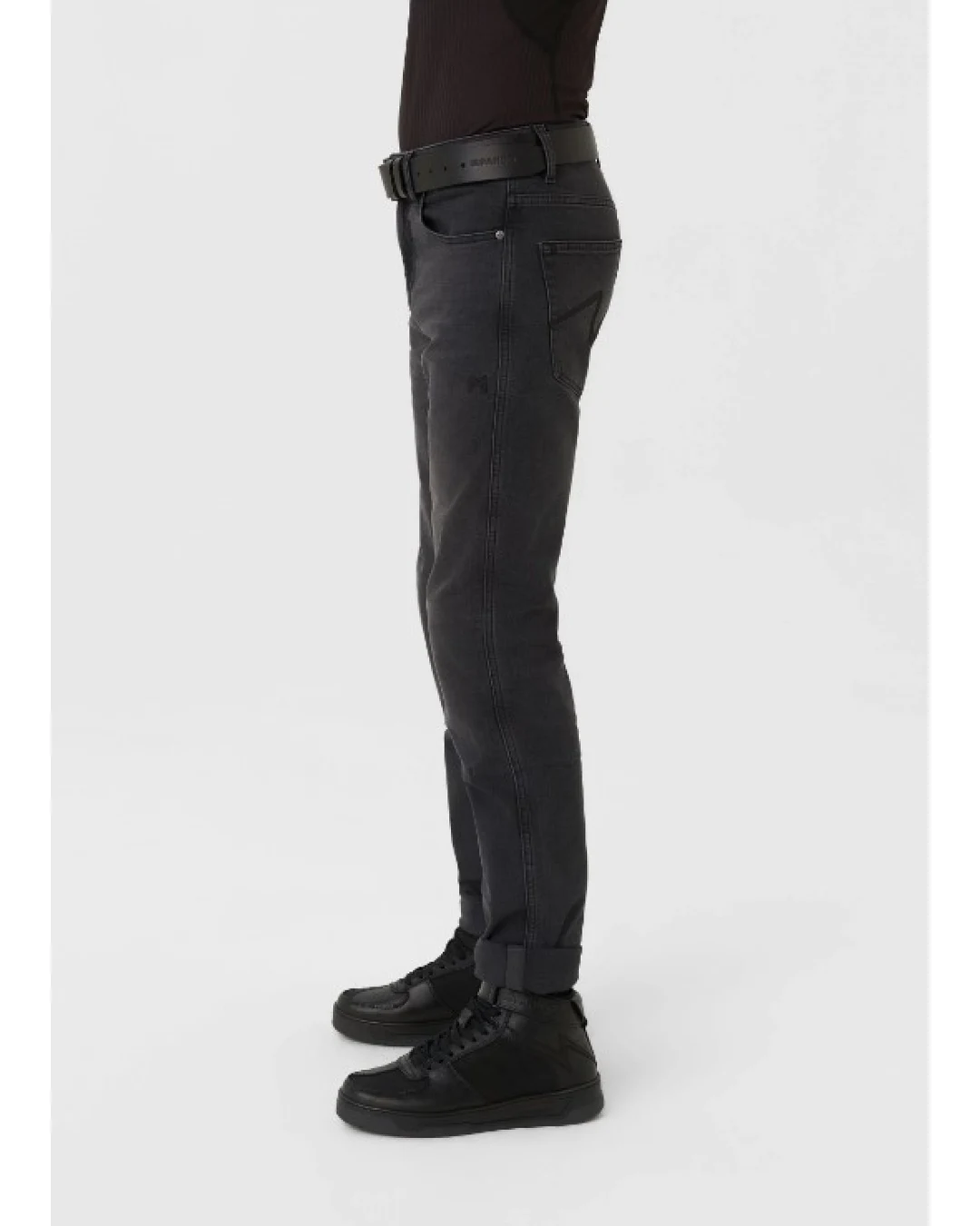 Мото дънки PANDO MOTO ROBBY BLACK - Slim-fit Cordura®