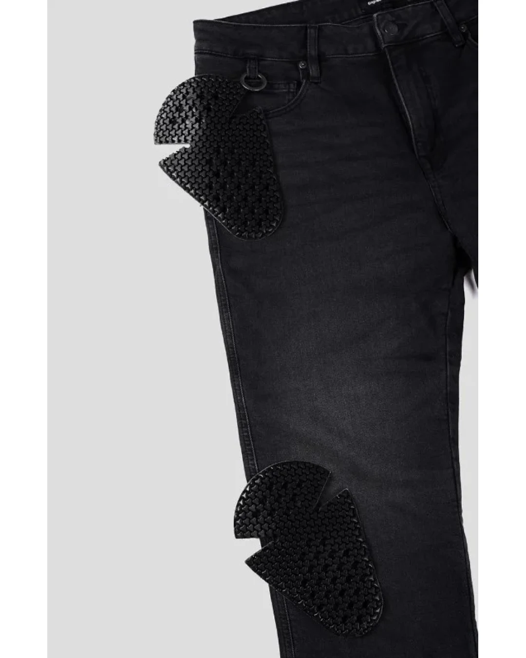 Мото дънки PANDO MOTO ROBBY BLACK SUPER LONG- Slim-fit Cordura®