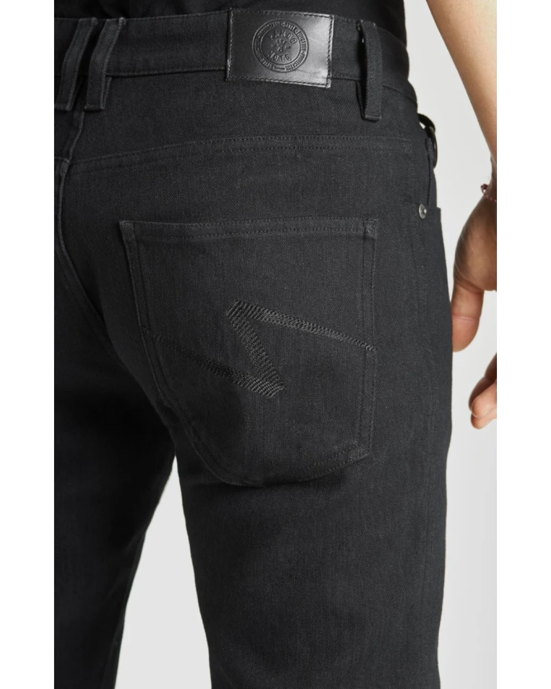 Мото дънки PANDO MOTO STEEL BLACK 02 - Slim-Fit Dyneema®