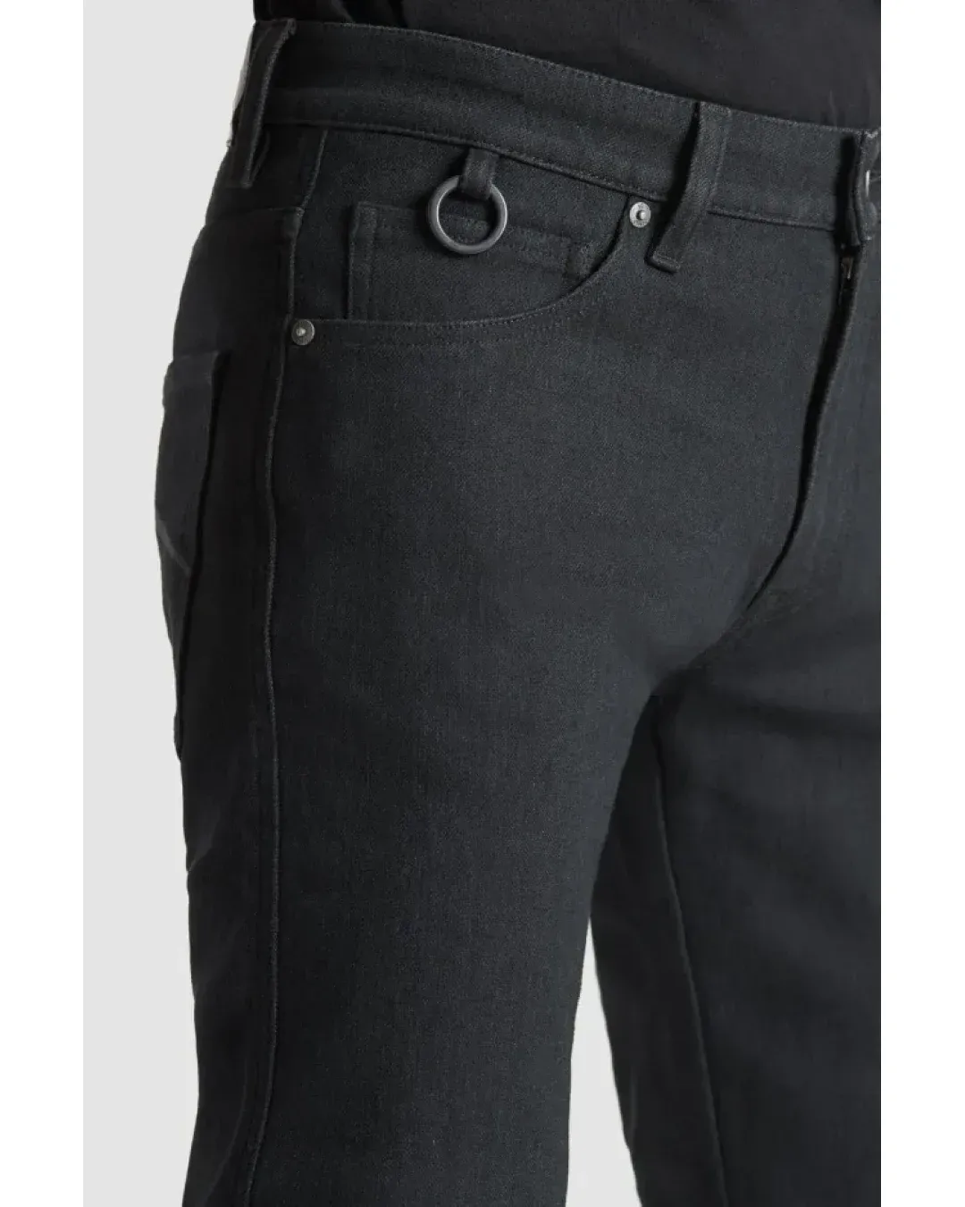 Мото дънки PANDO MOTO STEEL BLACK 02 - Slim-Fit Dyneema® - LONG