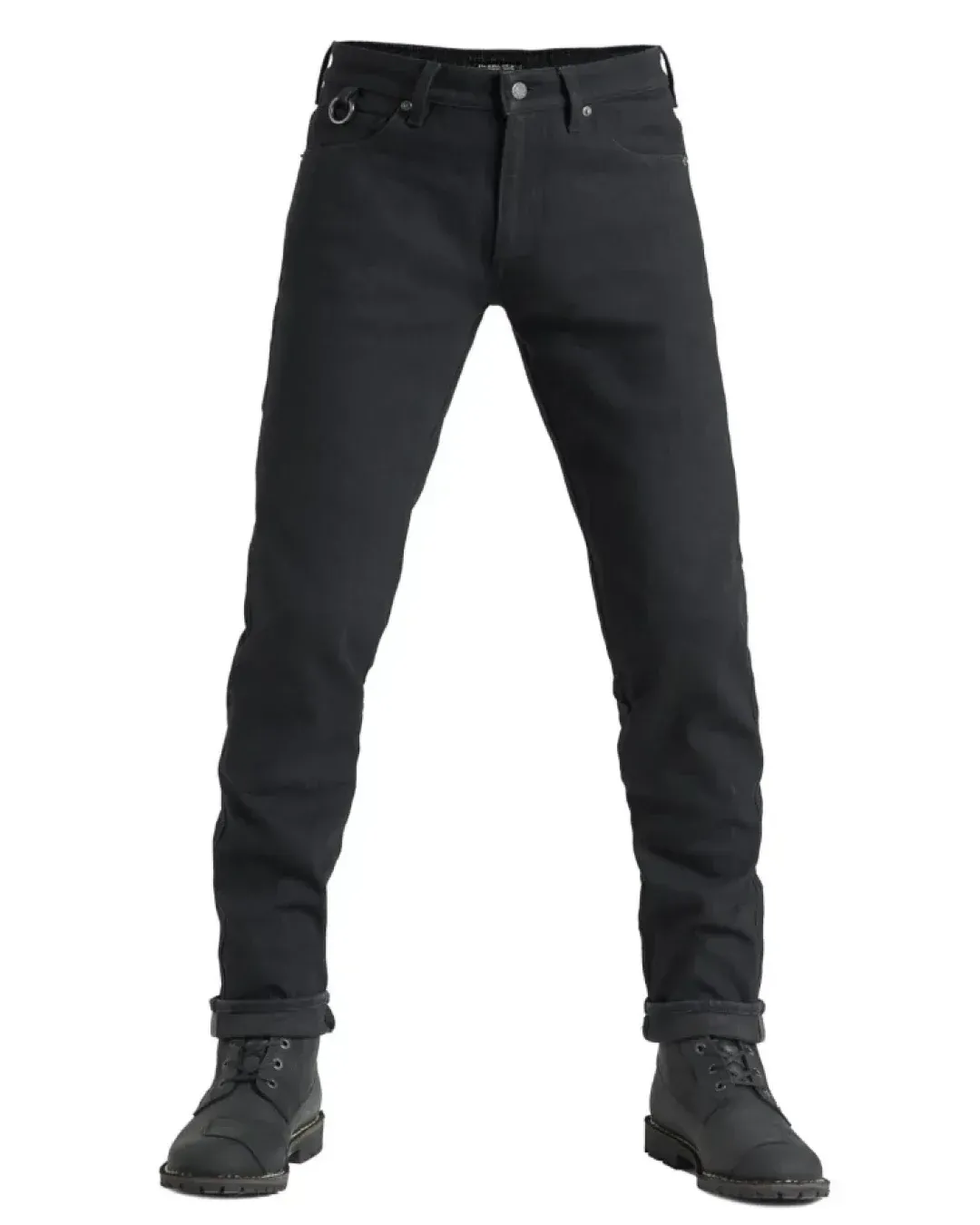 Мото дънки PANDO MOTO STEEL BLACK 02 - Slim-Fit Dyneema® - LONG