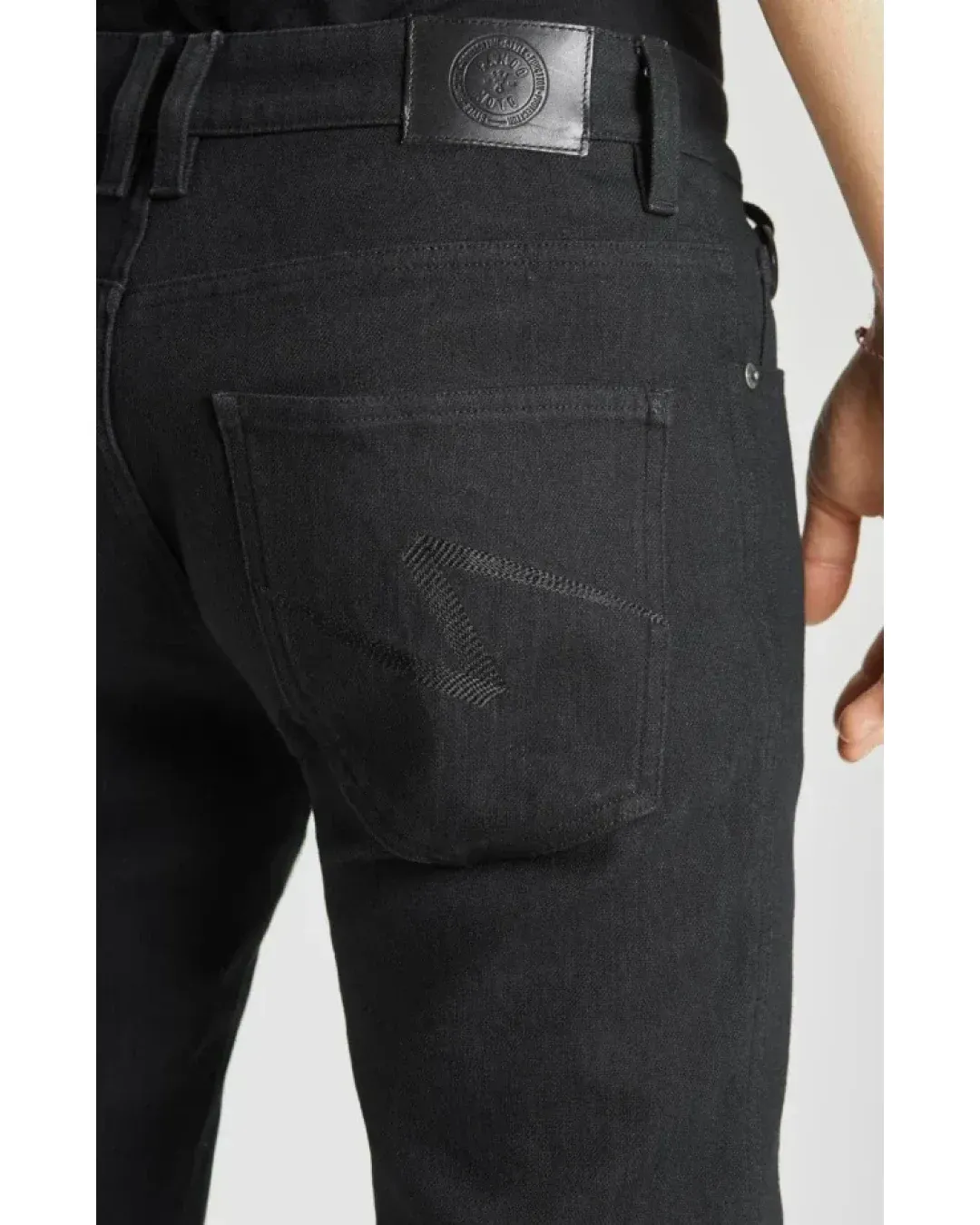 Мото дънки PANDO MOTO STEEL BLACK 02 - Slim-Fit Dyneema® - SUPER LONG