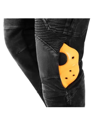 Мото дънки SECA SQUARE II SHORT WASHED BLACK