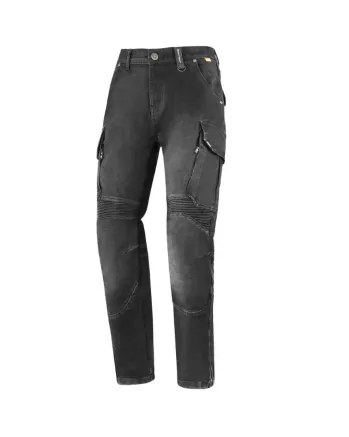 Мото дънки SECA SQUARE II SHORT WASHED BLACK