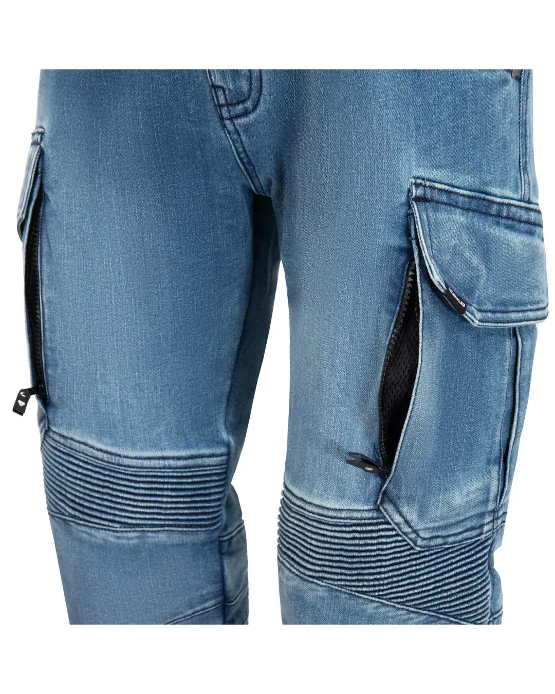Мото дънки SECA SQUARE II WASHED BLUE
