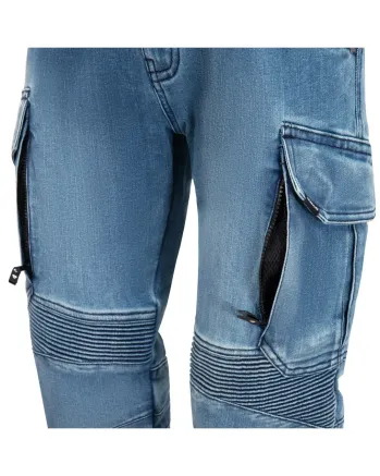 Мото дънки SECA SQUARE II WASHED BLUE