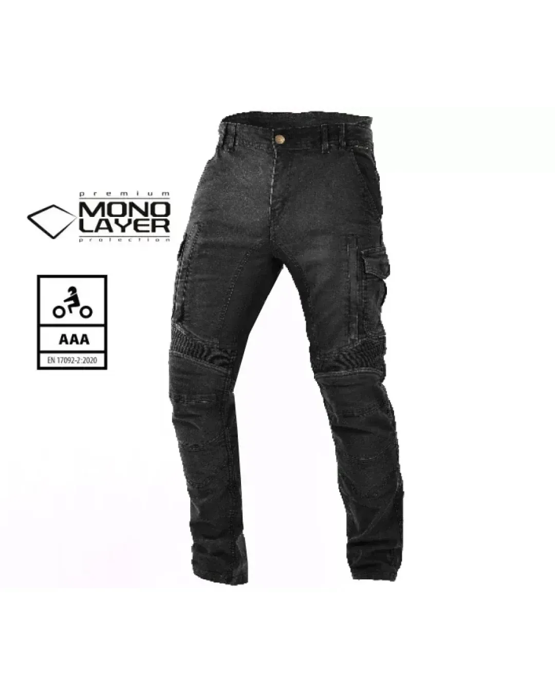 Мото дънки TRILOBITE 25603 ACID SCRAMBLER 2.0 BLACK AAA