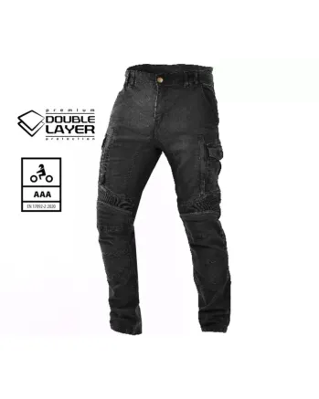 Мото дънки TRILOBITE 25604 ACID SCRAMBLER BLACK DOUBLELAYER AAA