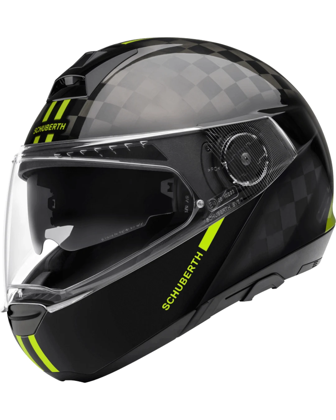 Мото каска SCHUBERTH C4 PRO CARBON BLACK/NEON YELLOW