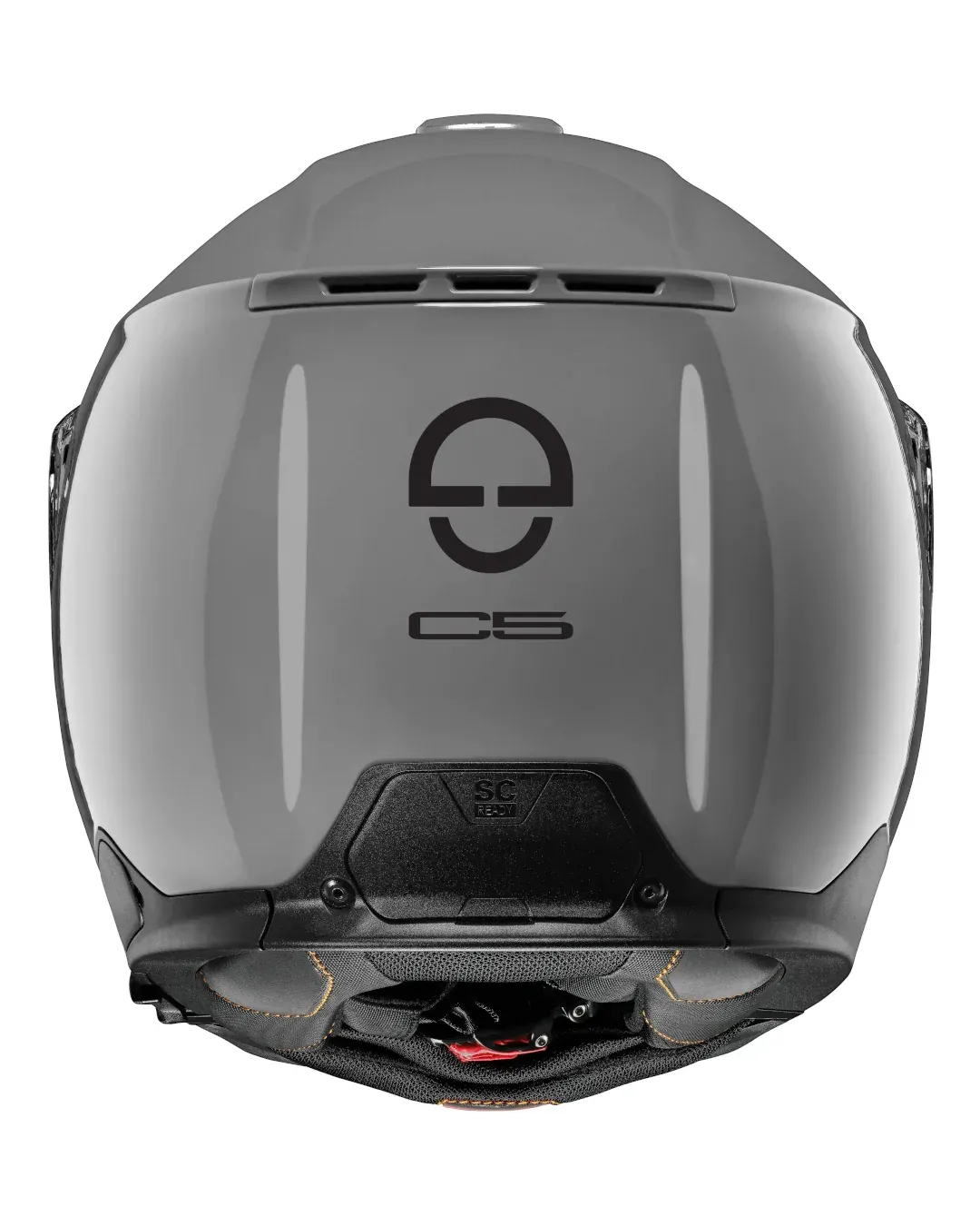 Модуларна каска Schuberth C5 Concrete Grey (задна част)