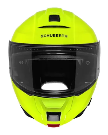 Модуларна каска Schuberth C5 Fluo Yellow (изглед отпред)