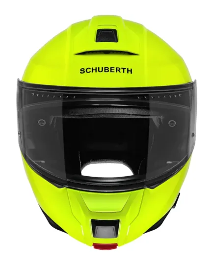 Модуларна каска Schuberth C5 Fluo Yellow (изглед отпред)