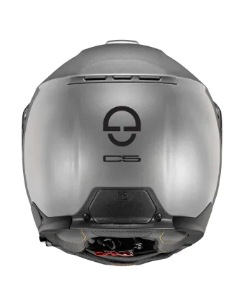 Модуларна каска Schuberth C5 Gloss Silver (изглед отзад)