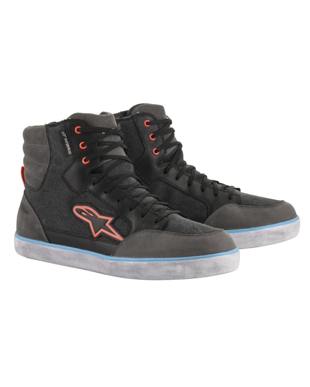 Мото кецове ALPINESTARS J-6 WP Canvas Riding BLACK/RED/BLUE