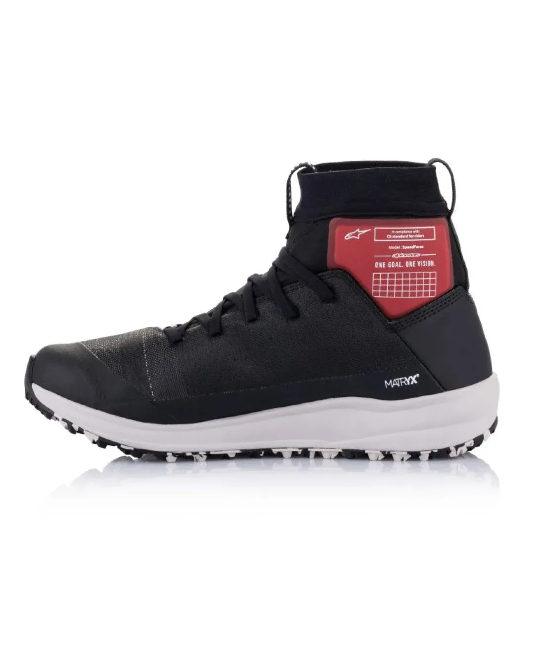 Мото кецове ALPINESTARS SPEEDFORCE BLACK/WHITE/RED