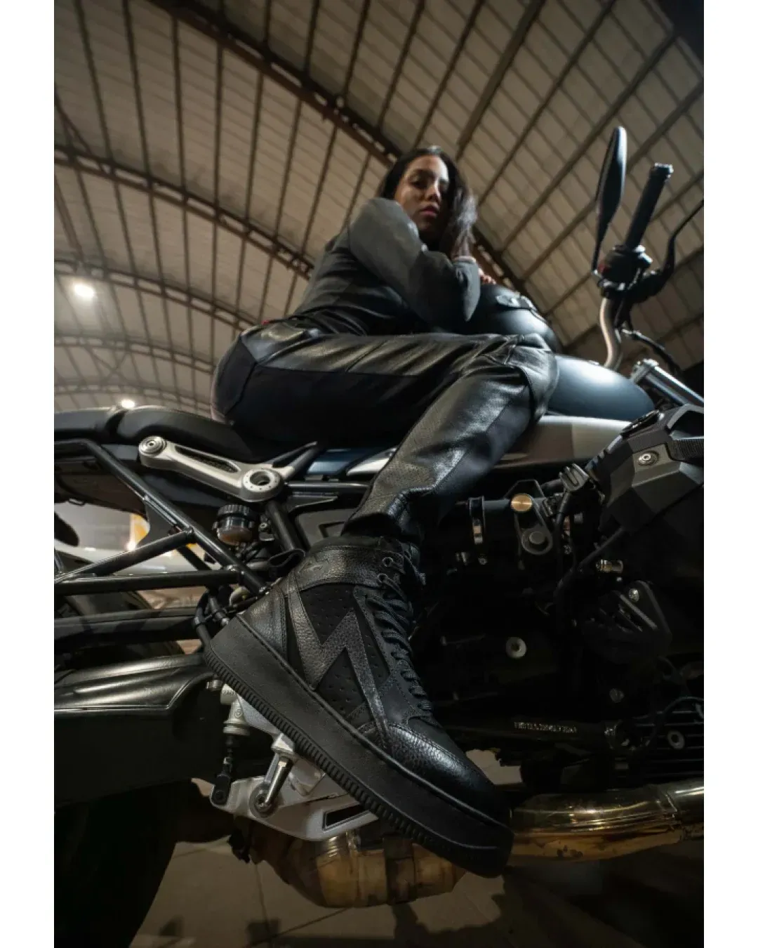 Мото кецове PANDO MOTO Apex Sneakers Black