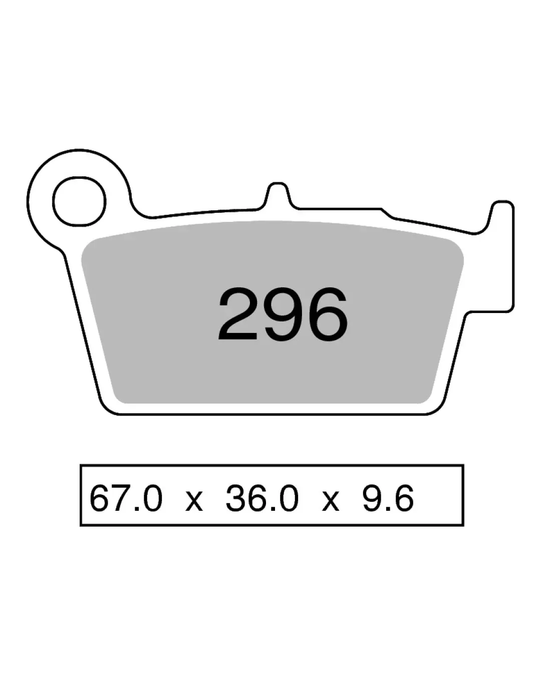 Мото накладки TROFEO 296 SINTER