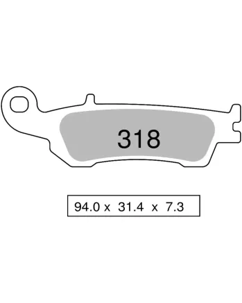 Мото накладки TROFEO 318 SINTER