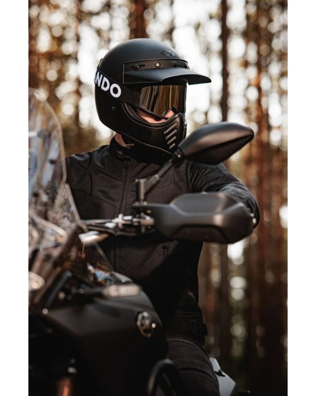 Мото очила PANDO MOTO Minimalist -  Anti-Fog, Anti-Scratch - BLACK