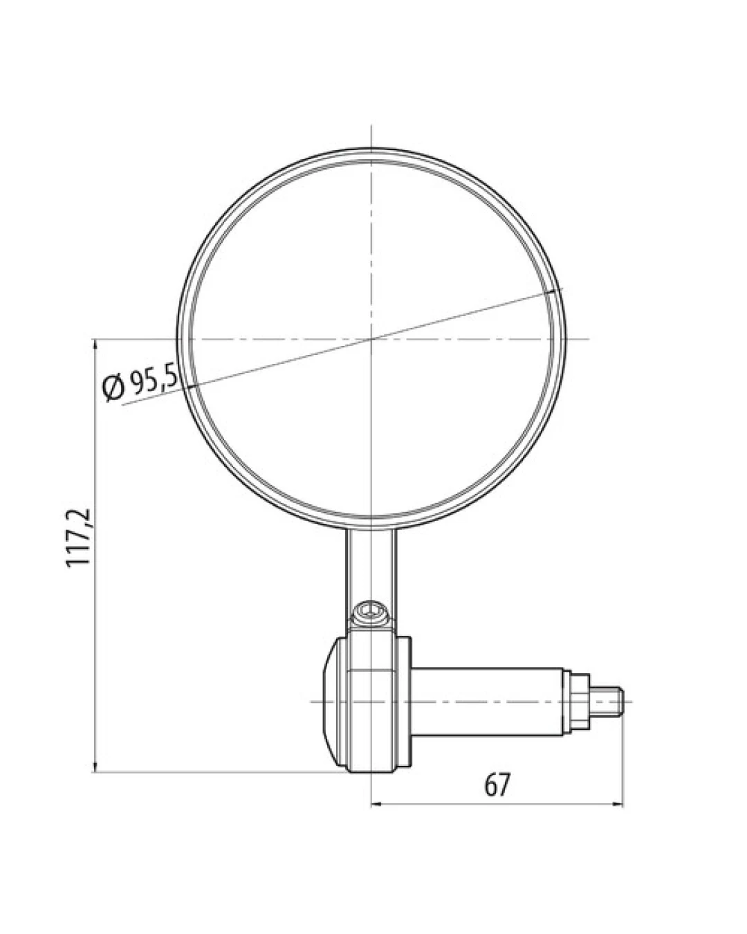 Мото огледала Oculus 91636